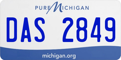 MI license plate DAS2849