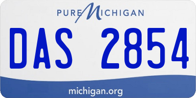 MI license plate DAS2854
