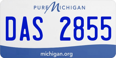 MI license plate DAS2855