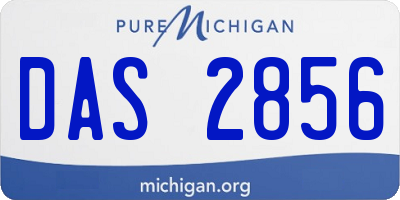 MI license plate DAS2856