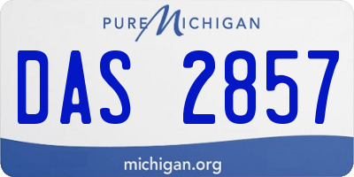 MI license plate DAS2857