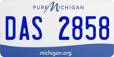 MI license plate DAS2858