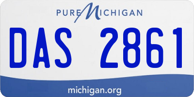MI license plate DAS2861