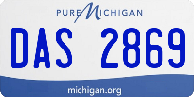 MI license plate DAS2869