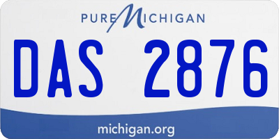 MI license plate DAS2876