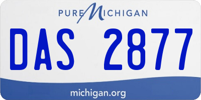 MI license plate DAS2877