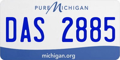 MI license plate DAS2885