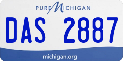 MI license plate DAS2887