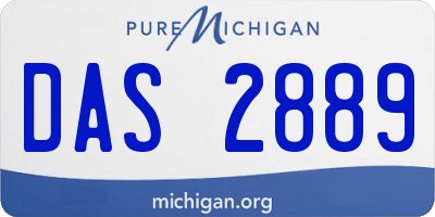MI license plate DAS2889