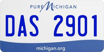 MI license plate DAS2901