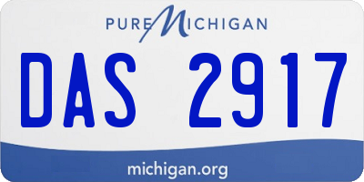 MI license plate DAS2917