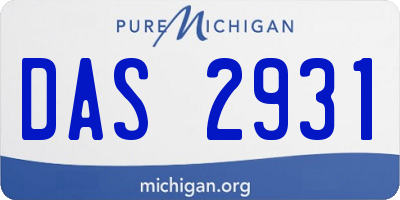 MI license plate DAS2931