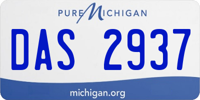 MI license plate DAS2937