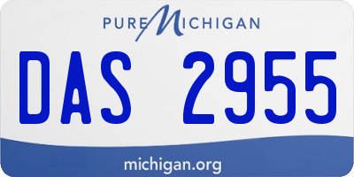 MI license plate DAS2955