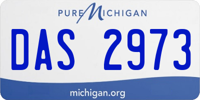 MI license plate DAS2973
