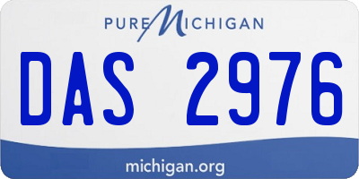MI license plate DAS2976