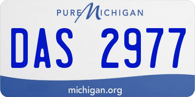 MI license plate DAS2977