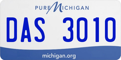 MI license plate DAS3010