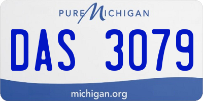 MI license plate DAS3079