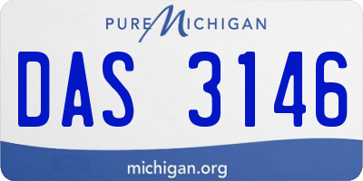 MI license plate DAS3146