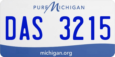 MI license plate DAS3215