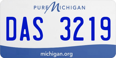 MI license plate DAS3219