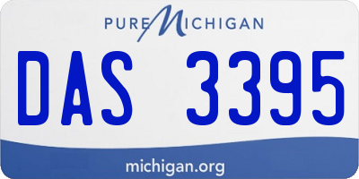 MI license plate DAS3395