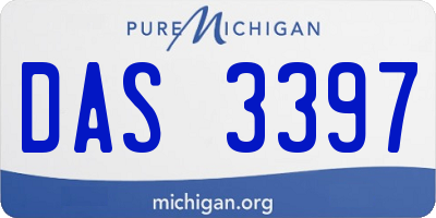 MI license plate DAS3397