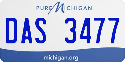 MI license plate DAS3477
