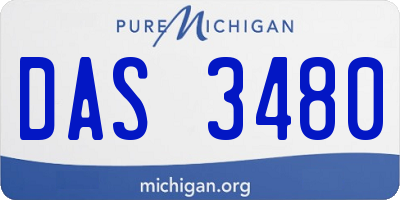 MI license plate DAS3480