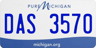 MI license plate DAS3570