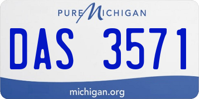 MI license plate DAS3571