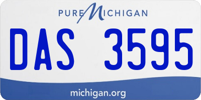 MI license plate DAS3595