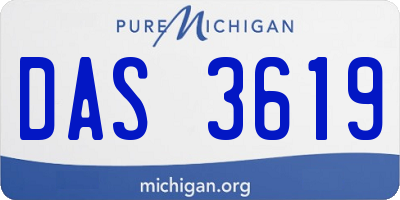 MI license plate DAS3619