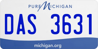 MI license plate DAS3631