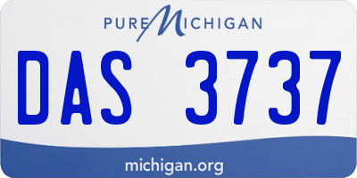 MI license plate DAS3737