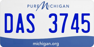 MI license plate DAS3745
