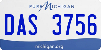 MI license plate DAS3756