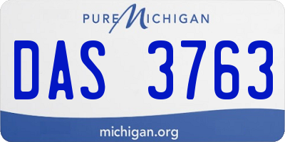 MI license plate DAS3763