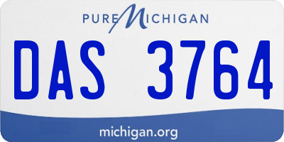 MI license plate DAS3764