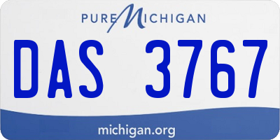 MI license plate DAS3767
