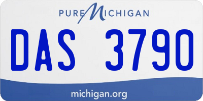 MI license plate DAS3790