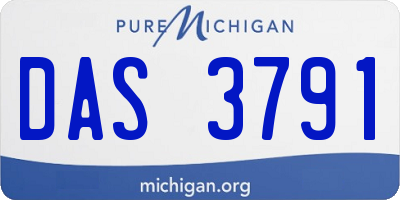 MI license plate DAS3791