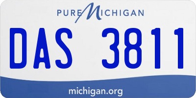 MI license plate DAS3811