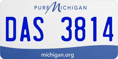 MI license plate DAS3814