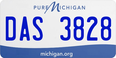 MI license plate DAS3828