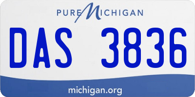 MI license plate DAS3836
