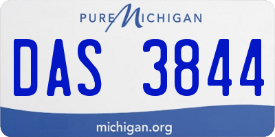 MI license plate DAS3844