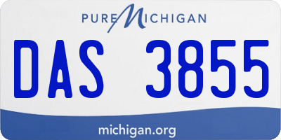 MI license plate DAS3855
