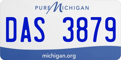 MI license plate DAS3879